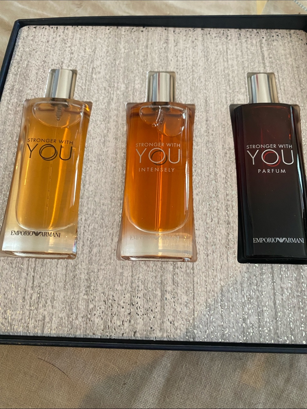 Emporio Armani Stronger With You Women Bath & Body Trio - Amber & Deep Brown